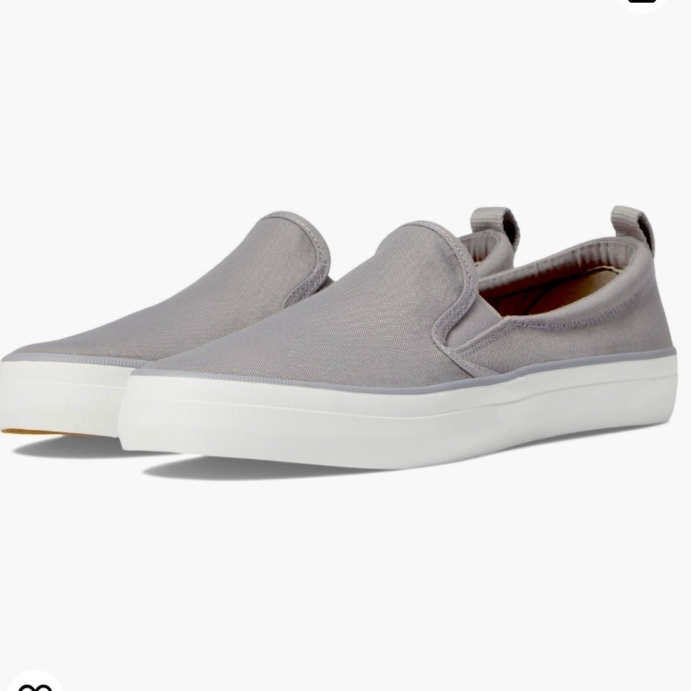 Sperry slip on canvas grey size 6 NWOT